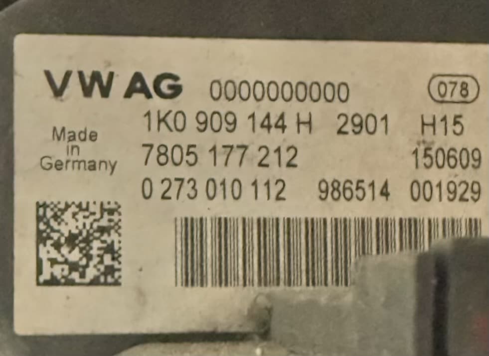 Lenkgetriebe Elektrische Lenkung Audi Seat Skoda VW Golf Plus 2009 1K0909144H