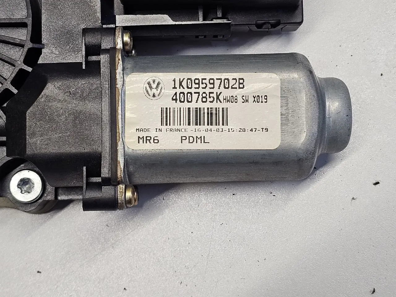 Fensterhebermotor mit Steuergerät + Seil VW Touran 1T1 2003 1K0959702B