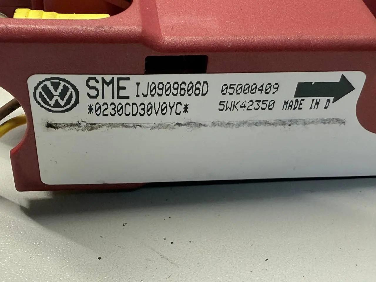 Airbag Crashsensor VW Golf 4 1,6 1J1 2000 1J0909606D