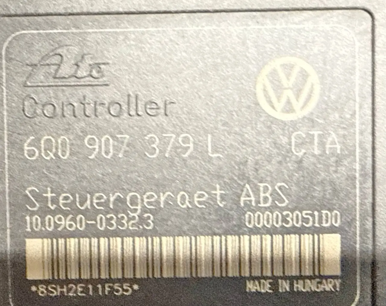 ABS Steuergerät VW Polo 9N1 1,2L 2002 6Q0614117H, 6Q0907379L