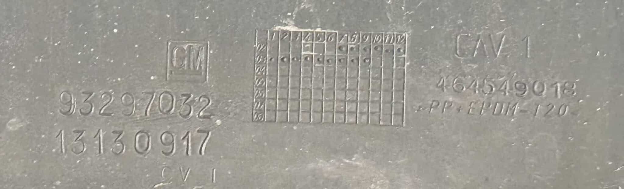 Stoßstange Hinten OPEL MERIVA 2003 93297032, 13130917