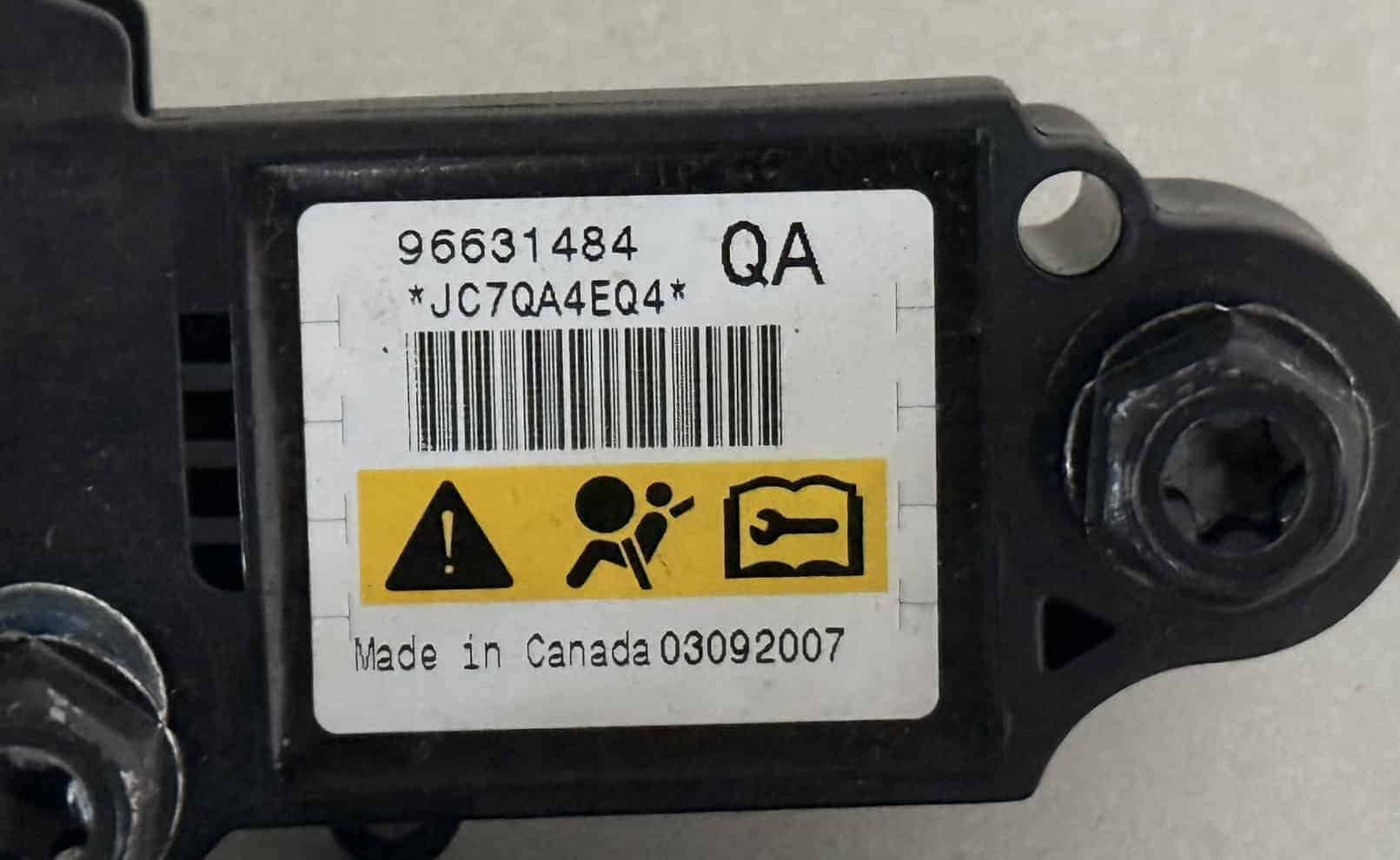 2x Airbag Sensor OPEL GM ANTARA 2007