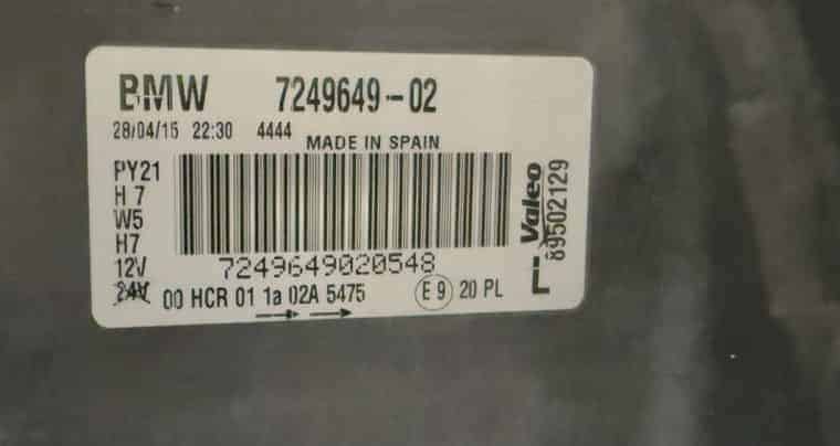 Scheinwerfer links BMW 116i E81 E87 2011 724964902, 69244939, 89502128