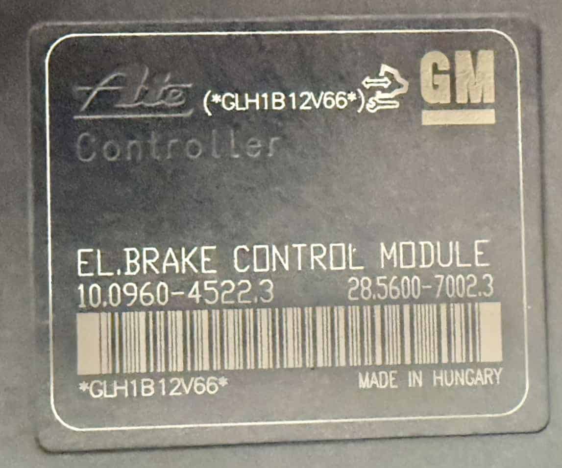 ABS-Block Pumpe Hydraulik Steuergerät OPEL ASTRA-J 2011