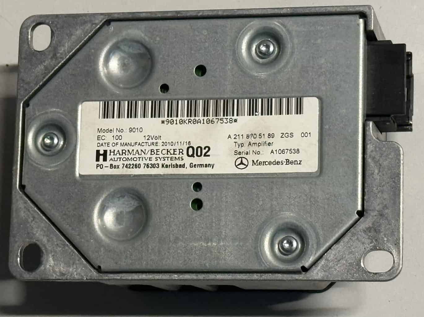 Harman Kardon Verstärker Mercedes Benz W212 E-Klasse 2010