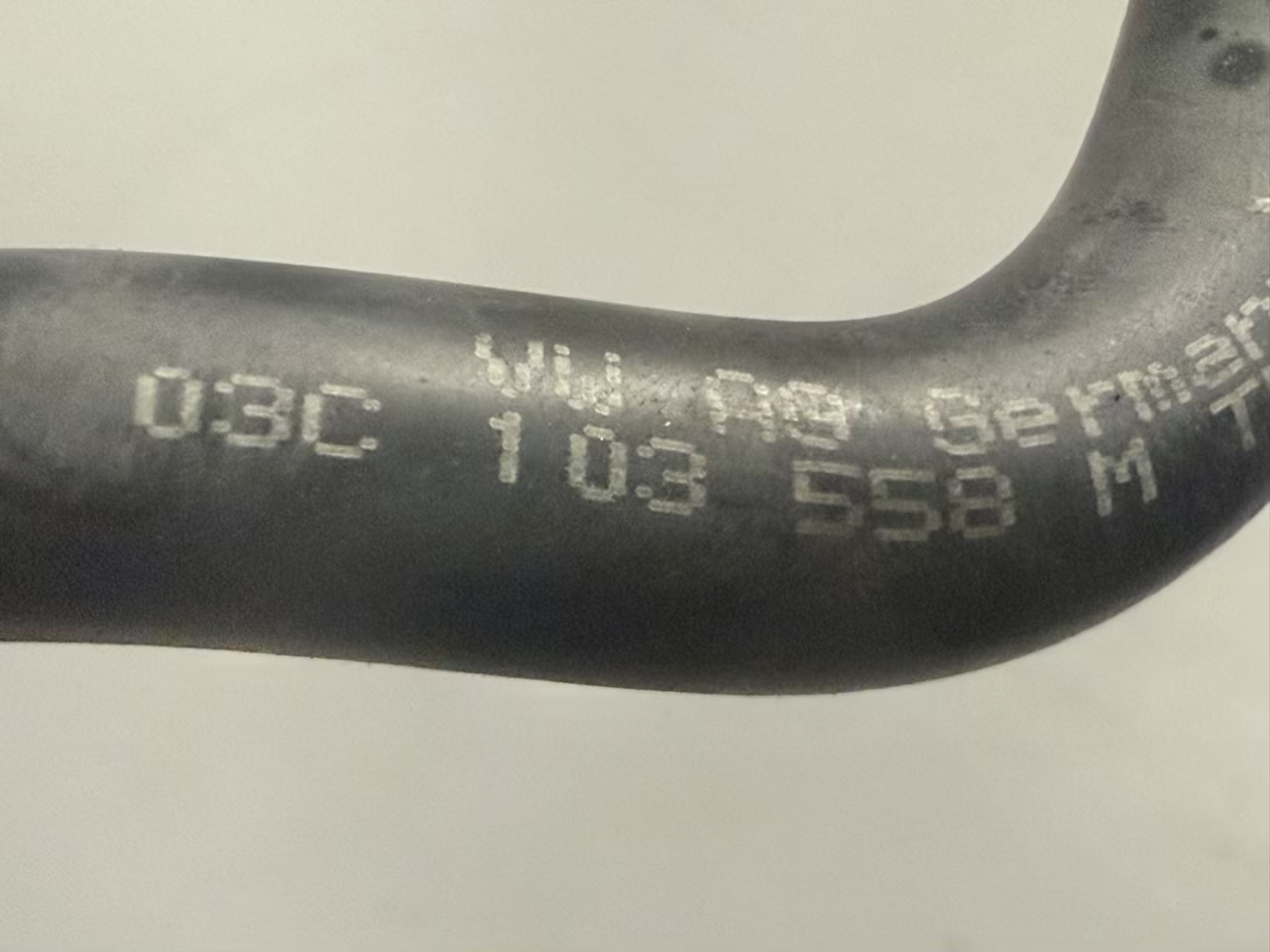 Unterdruckschlauch Abgasrückführung AGR VW Golf Plus 2009 1,4 TSI 03C103558