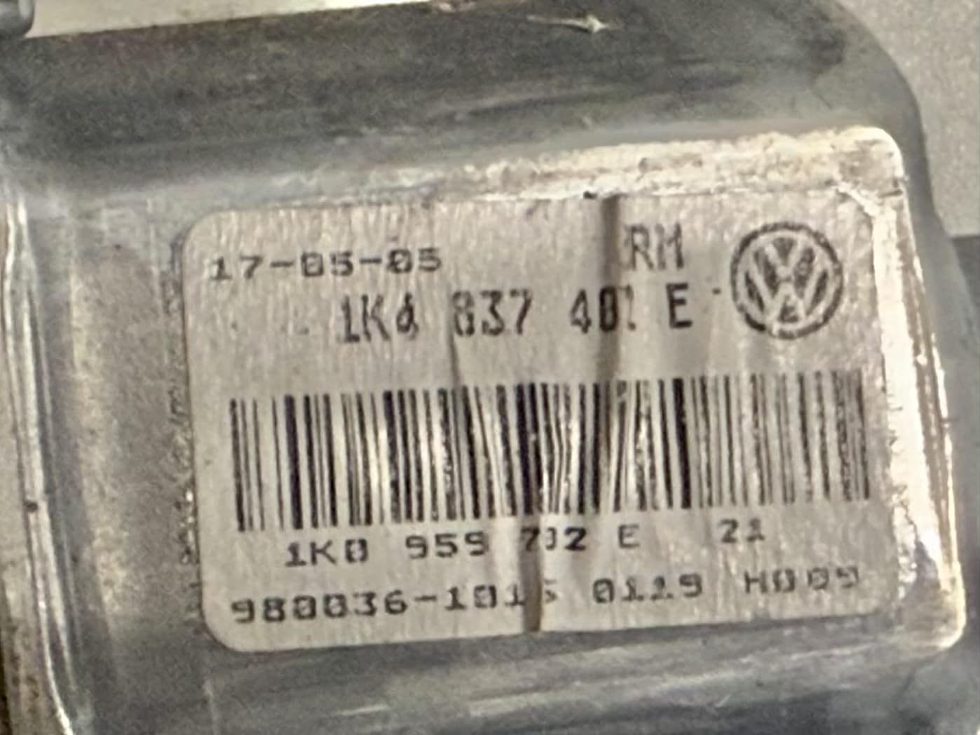 Fensterheber Links Vorn mit Steuergerät VW Golf5 1K1 1.4L 1K0959793C 1K4837401E