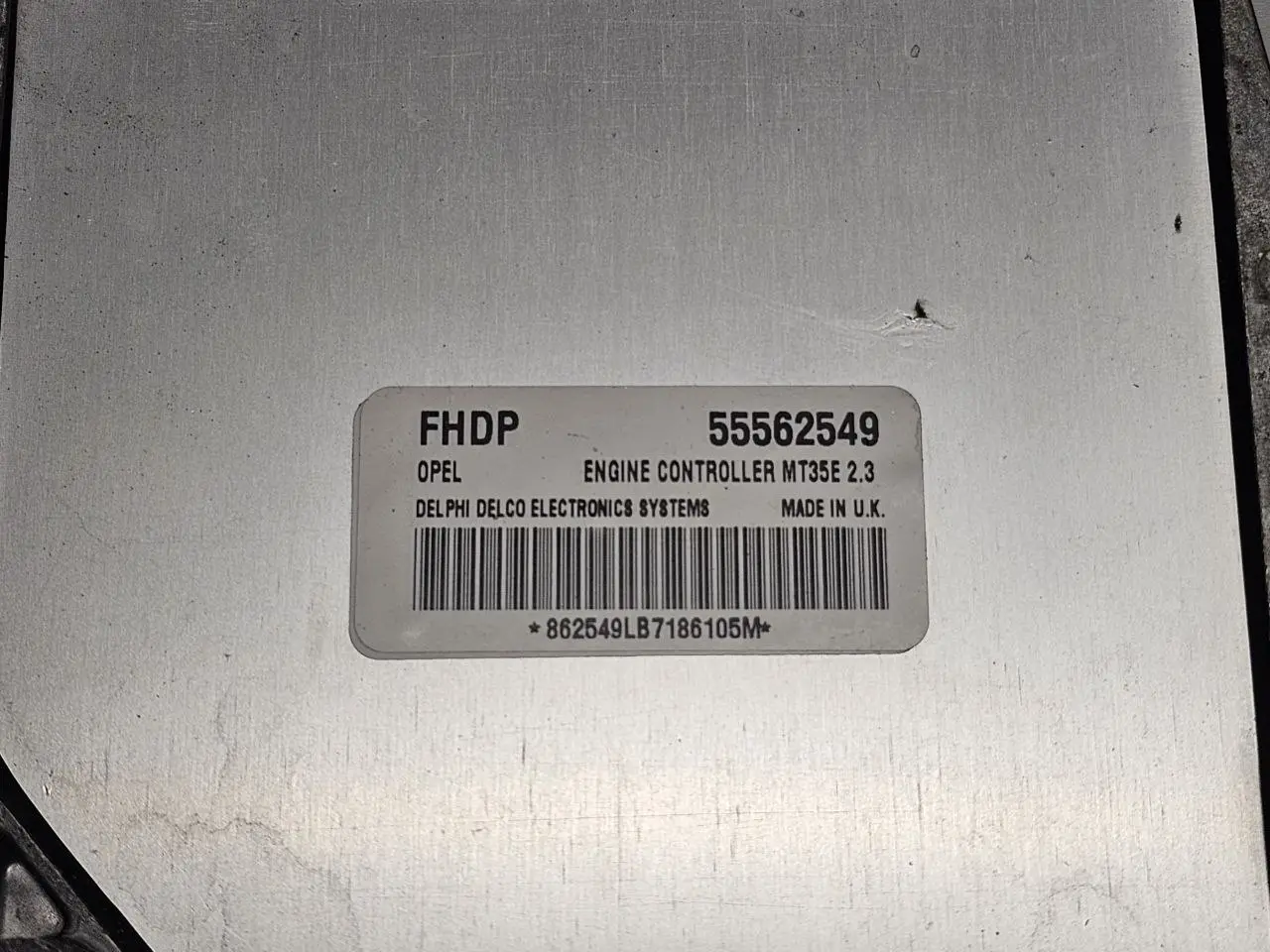 ECU Motorsteuergerät ASTRA-H 1.6 DOHC 2007 55562549