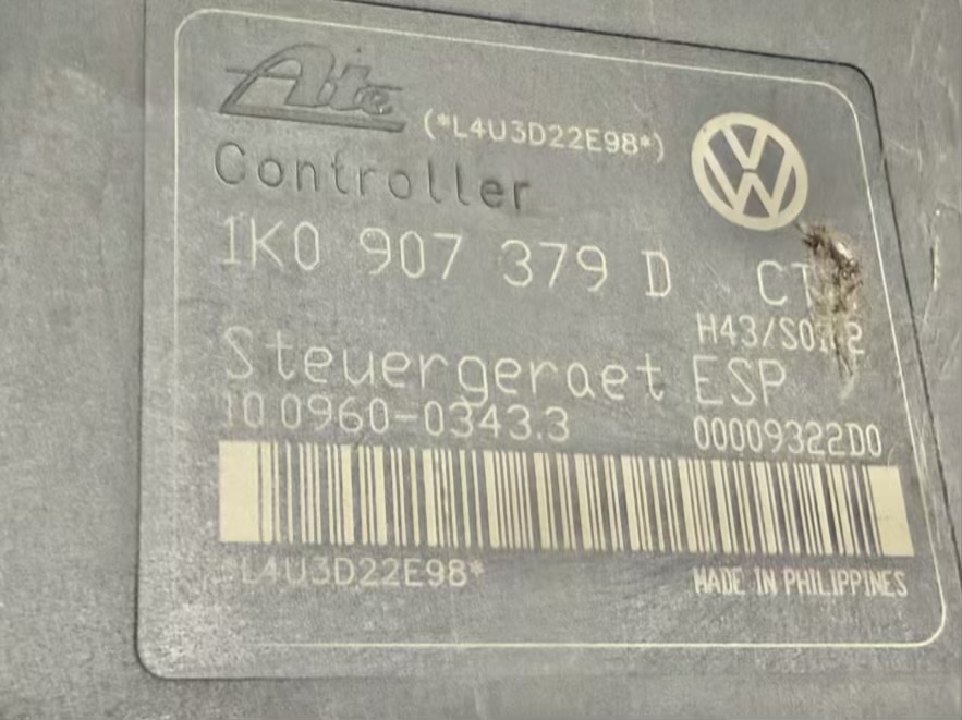 ABS Steuergerät ESB Hydraulikblock VW Touran 1T1 2003 1K0907379D, 10096003433