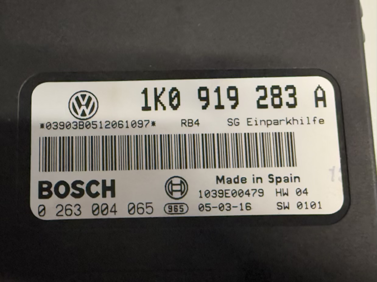 Einparkhilfe Steuergerät PDC VW Golf Plus 2005 5M1 1,6 FSI 1K0919283A