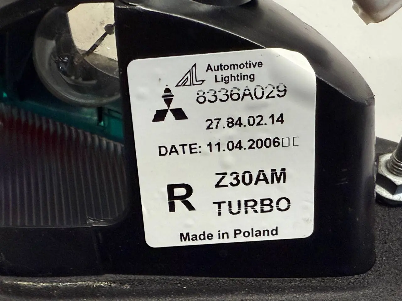 Heckleuchte innen Rechts Mitsubishi Colt 2006 1,3 8336A029, 27840214