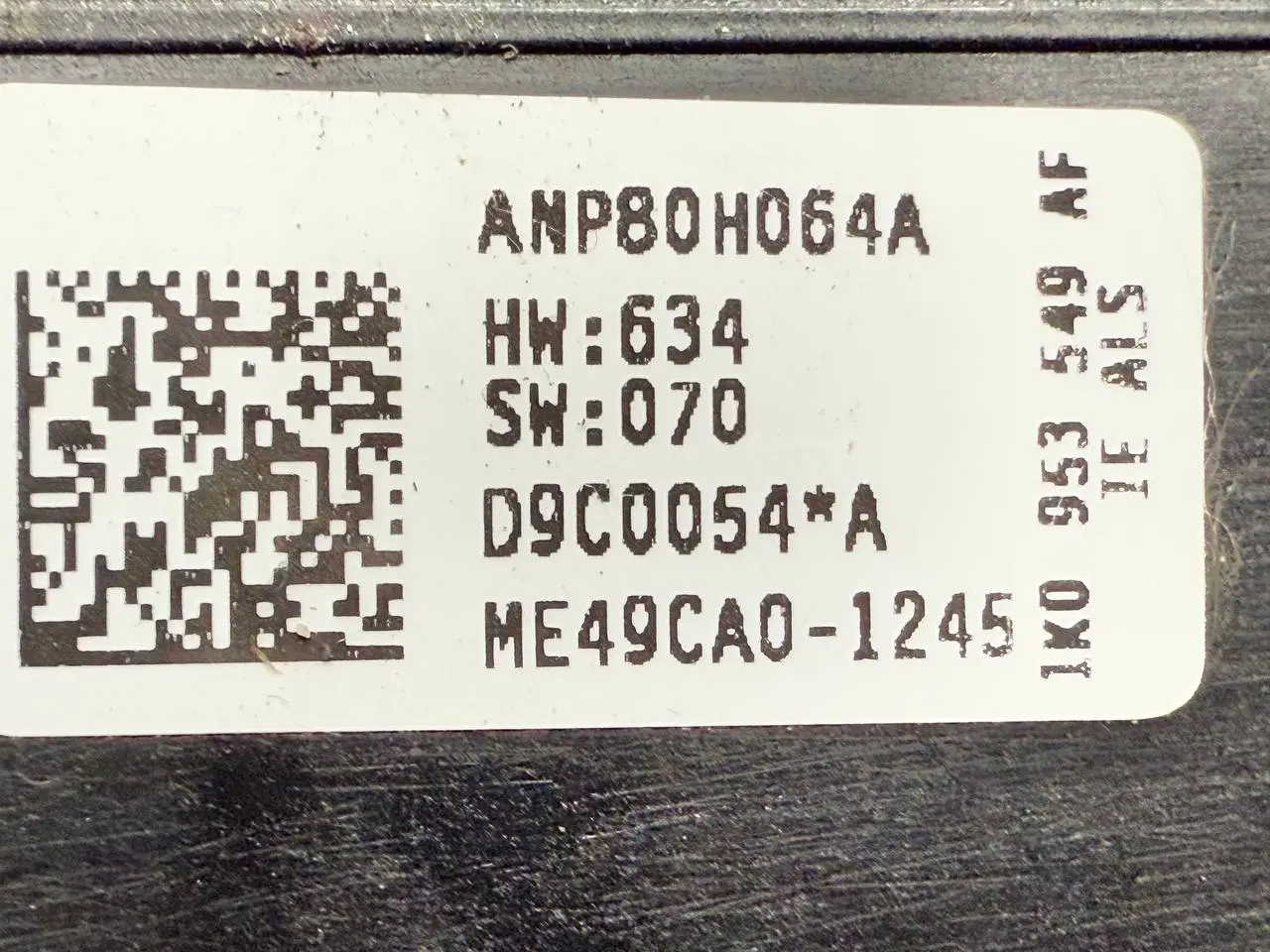 Lenksäulensteuergerät Lenkstockschalter für VW Touran 1T1 2003 1K0953549AF