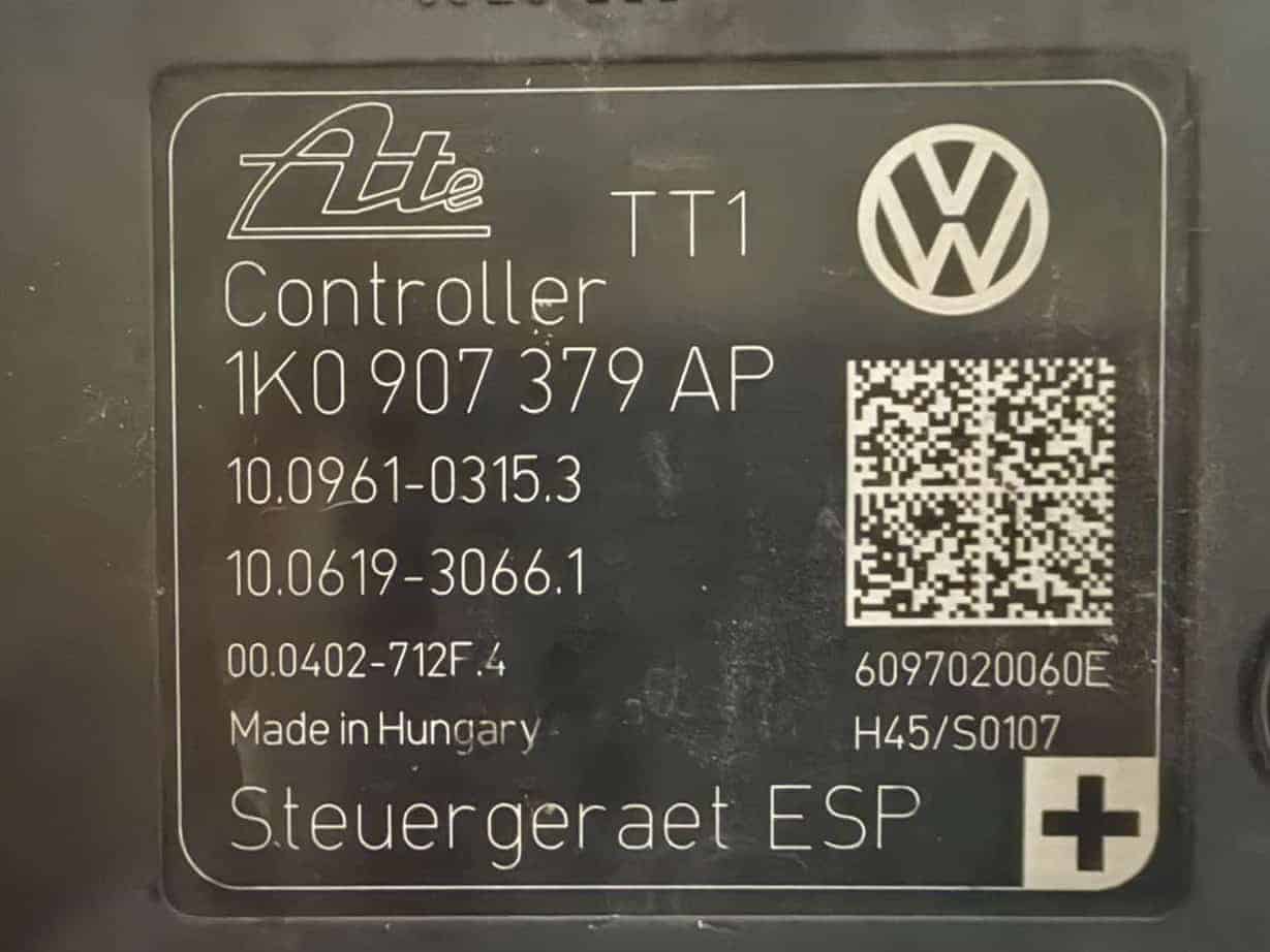 ABS-Block Hydraulikpumpe VW Golf Plus 2009 1K0907379AP, 1K0614517BK