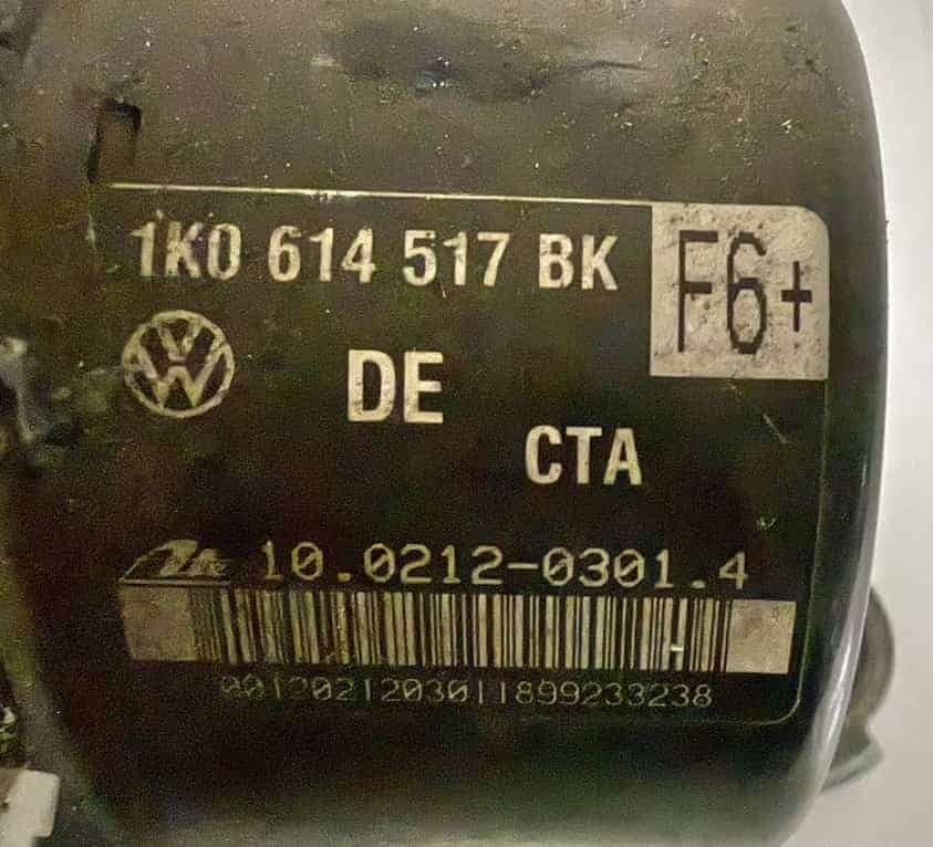 ABS-Block Hydraulikpumpe VW Golf Plus 2009 1K0907379AP, 1K0614517BK