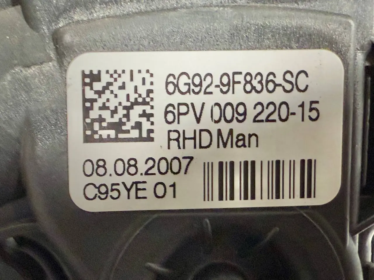 Gaspedal Pedal Einheit Drosselklappe FORD Mondeo CA2 2.0L TDCi 2008 6G929F836SC