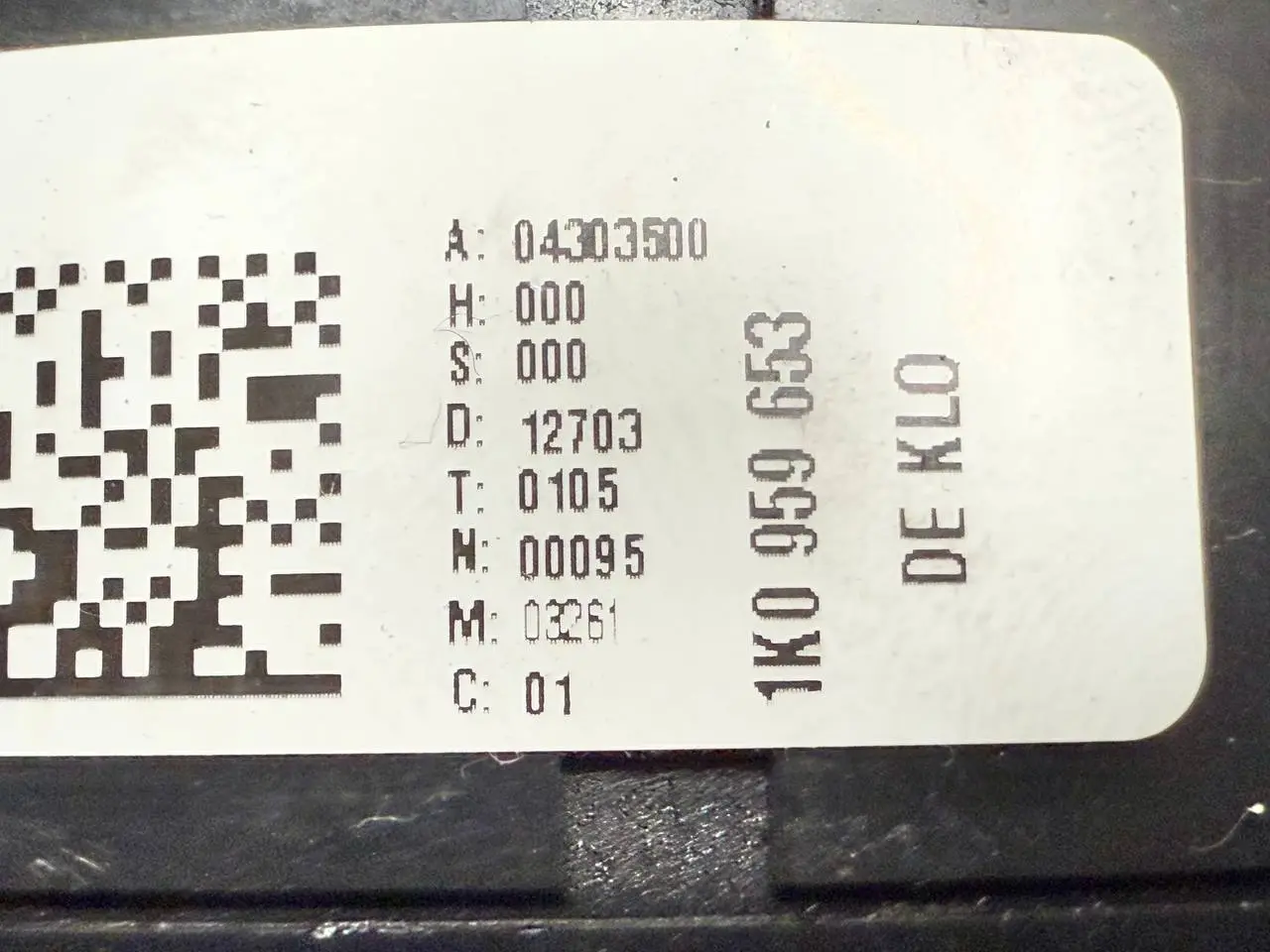 Airbagschleifring Wickelfeder für VW Golf 5 1K VW Golf5 1K1 1.4L 1K0959653