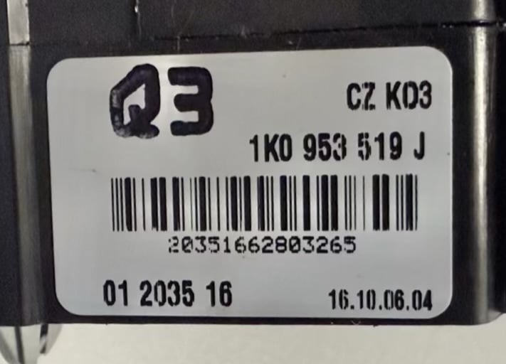 Lenkstockschalter Wischerschalter VW Golf Plus 2009 1K0953519J