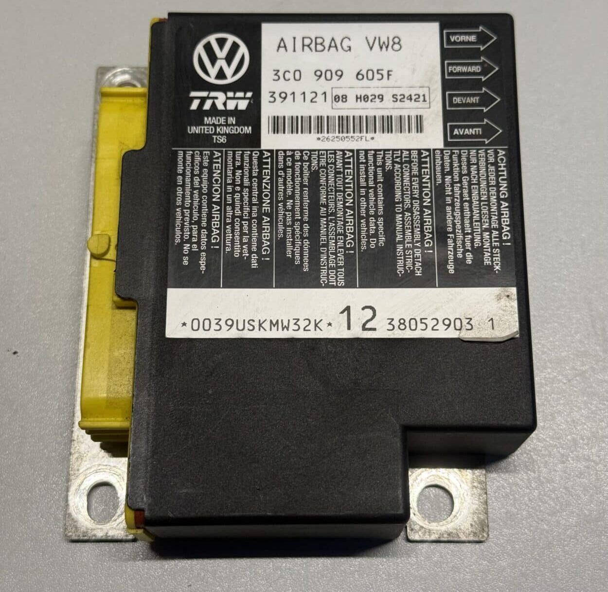 Airbag Steuergerät VW Passat 3C