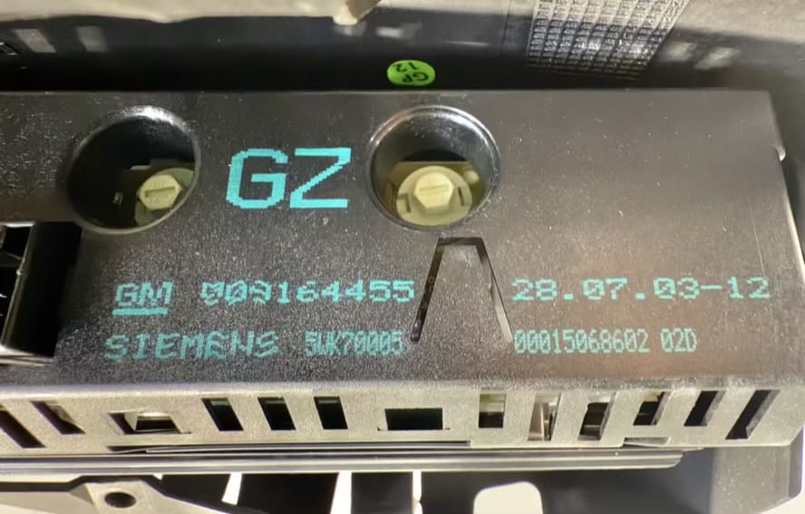 Display Infodisplay Anzeige OPEL MERIVA 2003 909164455, 5WK70005