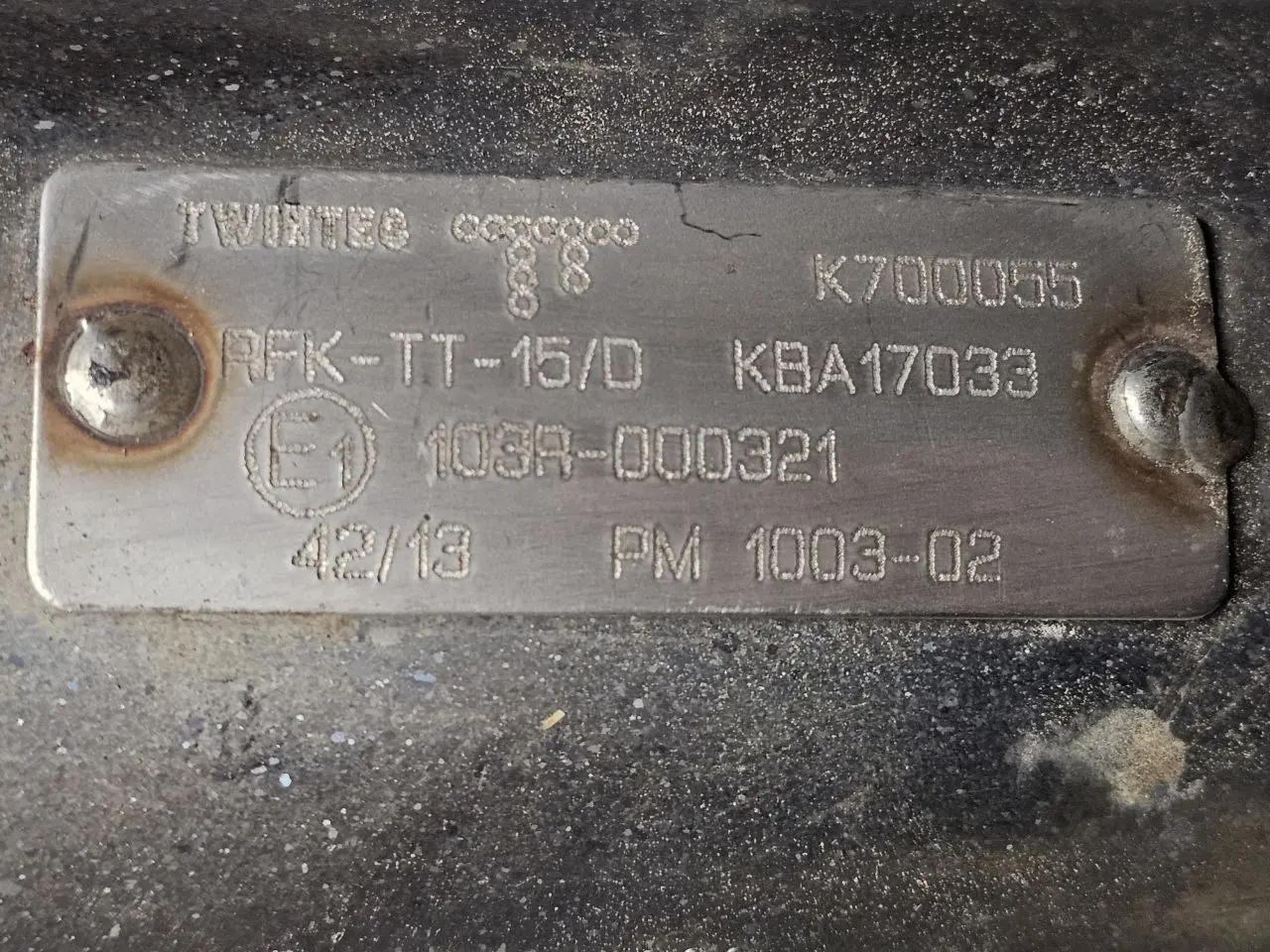 Dieselpartikelfilter Partikelfilter Kat Audi A6 Avant 4B5 TDI 2.5L 2002 RFKTT15D