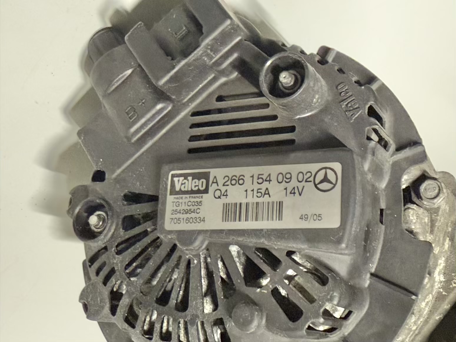 Lichtmaschine Generator BKlasse W245 B170 2005 A2661540902