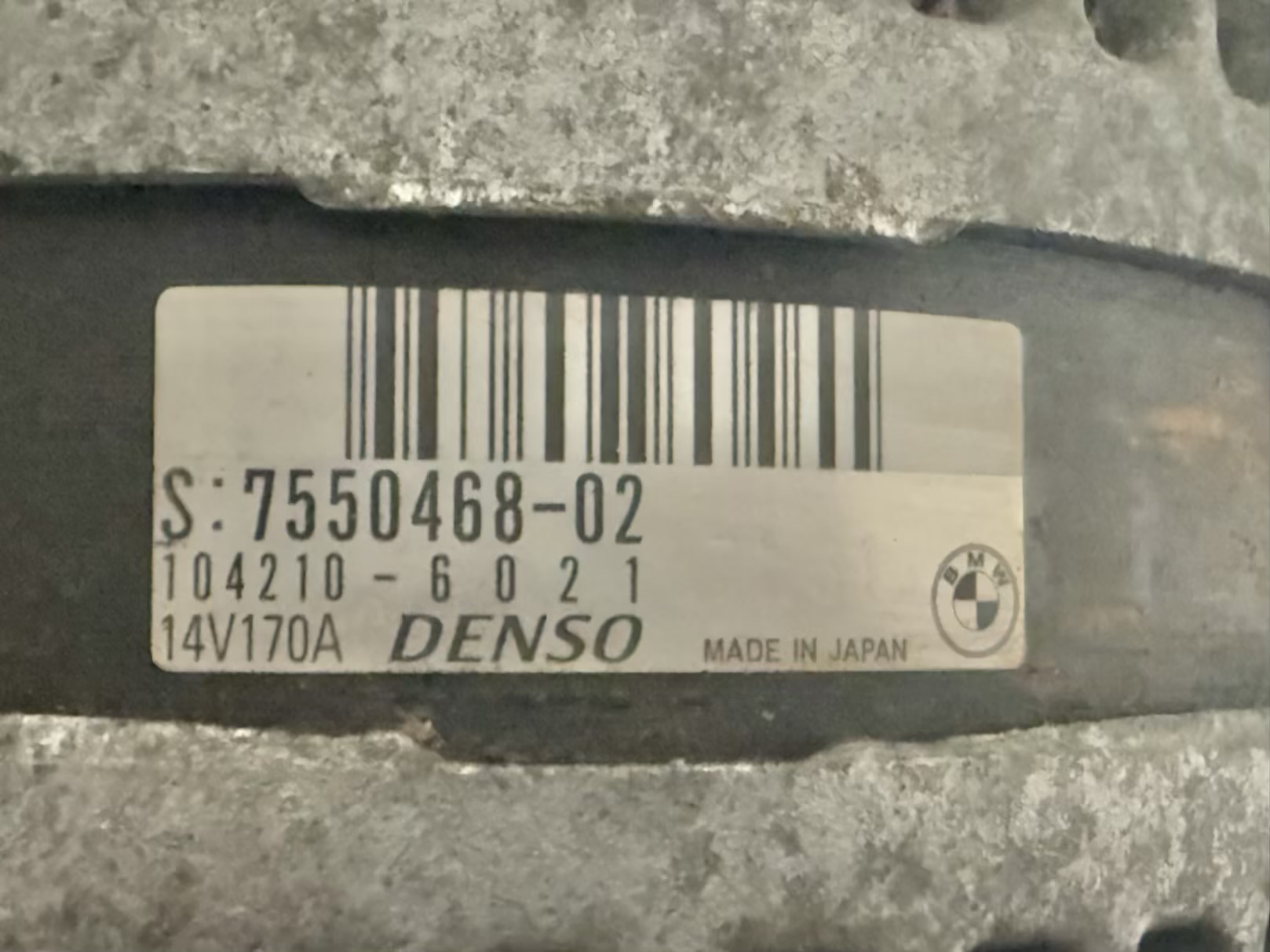 Lichtmaschine Generator N43 BMW 116i E81 E87 2011 755046802, 1042106021