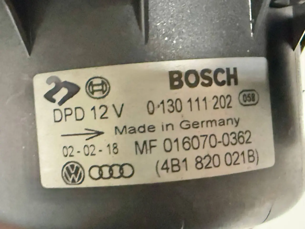 Geblaesemotor Heizungsgeblaese A6 Avant 4B5 TDI 2.5L 2002 0130111202, 4B1820021