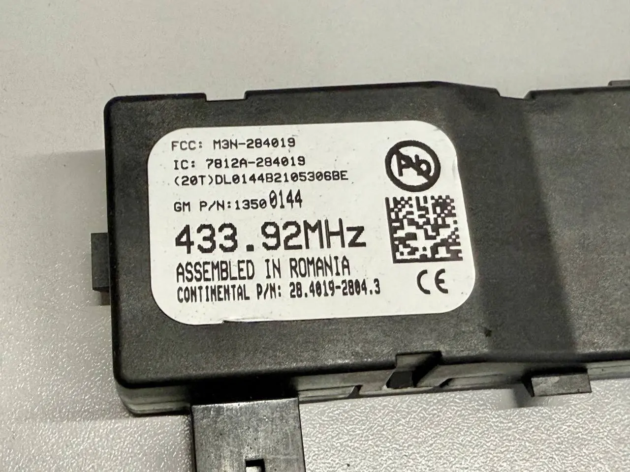 Empfänger für Fernbedienung Zentralverriegelung 1.7 CDTI OPEL ASTRA-J 13500144