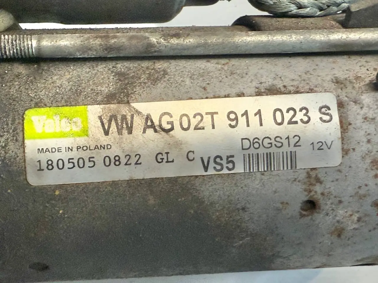 Anlasser Starter Motor Golf5 1K1 1.4L VW Golf5 1K1 1.4L 02T911023S