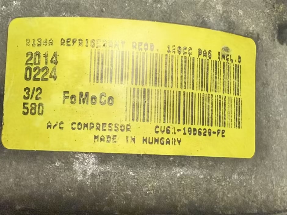 Klimakompressor Klimaanlage Ford C-Max 2014 1.0 EcoBoost CV6119D629FE