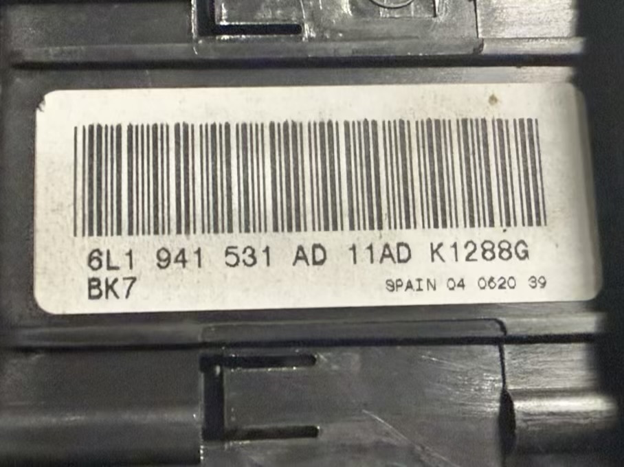 Lichtschalter Schalter Seat Ibiza 1.2 2008 6L1941531AD