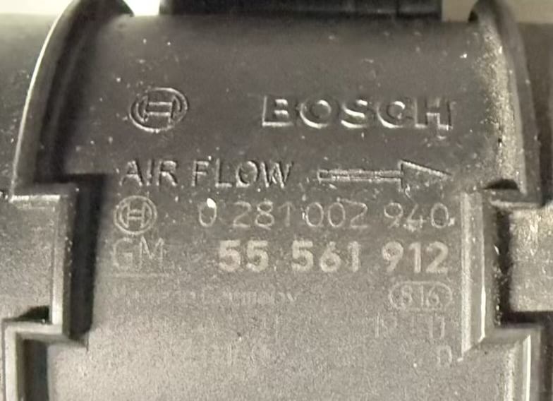 Luftmassenmesser OPEL ASTRA-J 2011 0281002940, 55561912