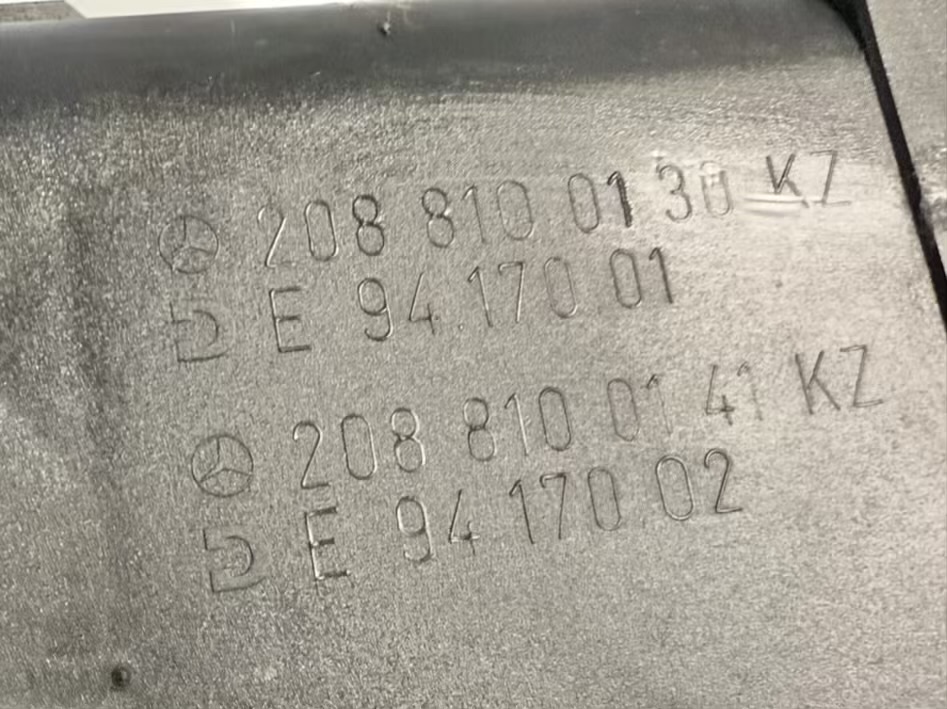 Aschenbecher vorne mit Blende BENZ CLK 320 1999 W208 2088100130, E9417001
