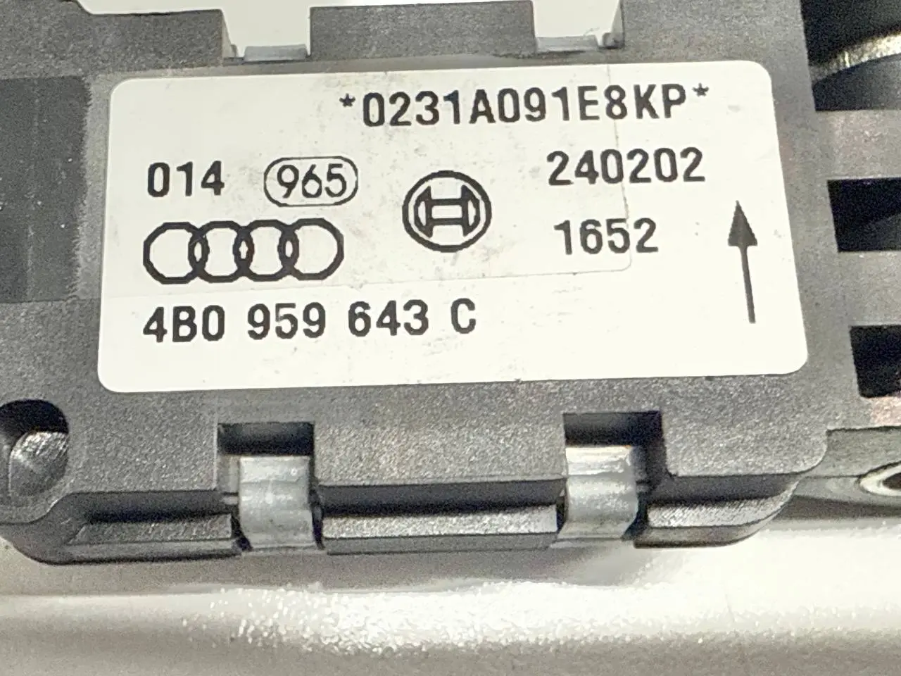 Crashsensor Airbagsensor Audi A6 Avant 4B5 TDI 2.5L 2002 4B0959643C, 4B0959643