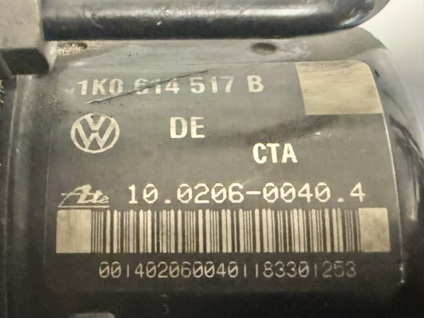 ABS Steuergerät ESB Hydraulikblock VW Touran 1T1 2003 1K0907379D, 10096003433