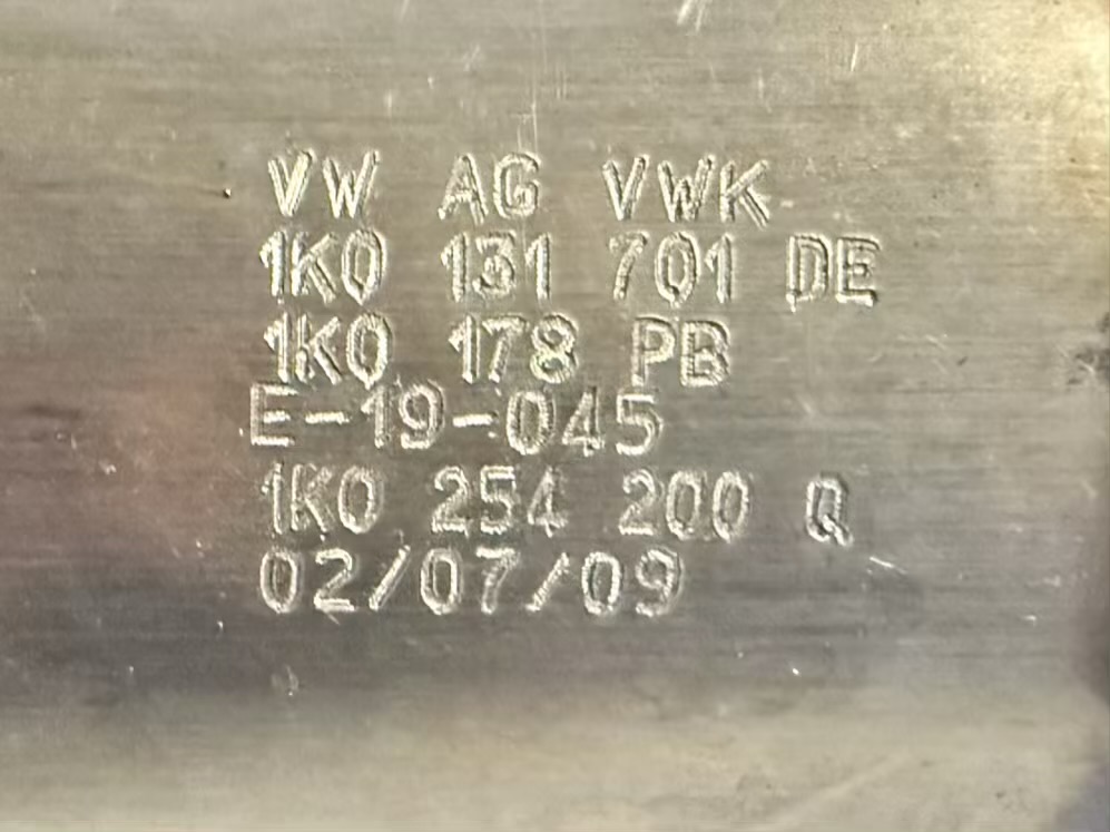 Katalysator Kat VW Golf Plus 2009 1,4 TSI 1K0131701, 1K0971858, 1K0254200