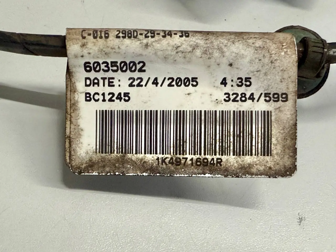 Hinten rechts Kabelbaum Leitungssatz Tür hinten VW Golf5 1K1 1.4L 1K4971694R