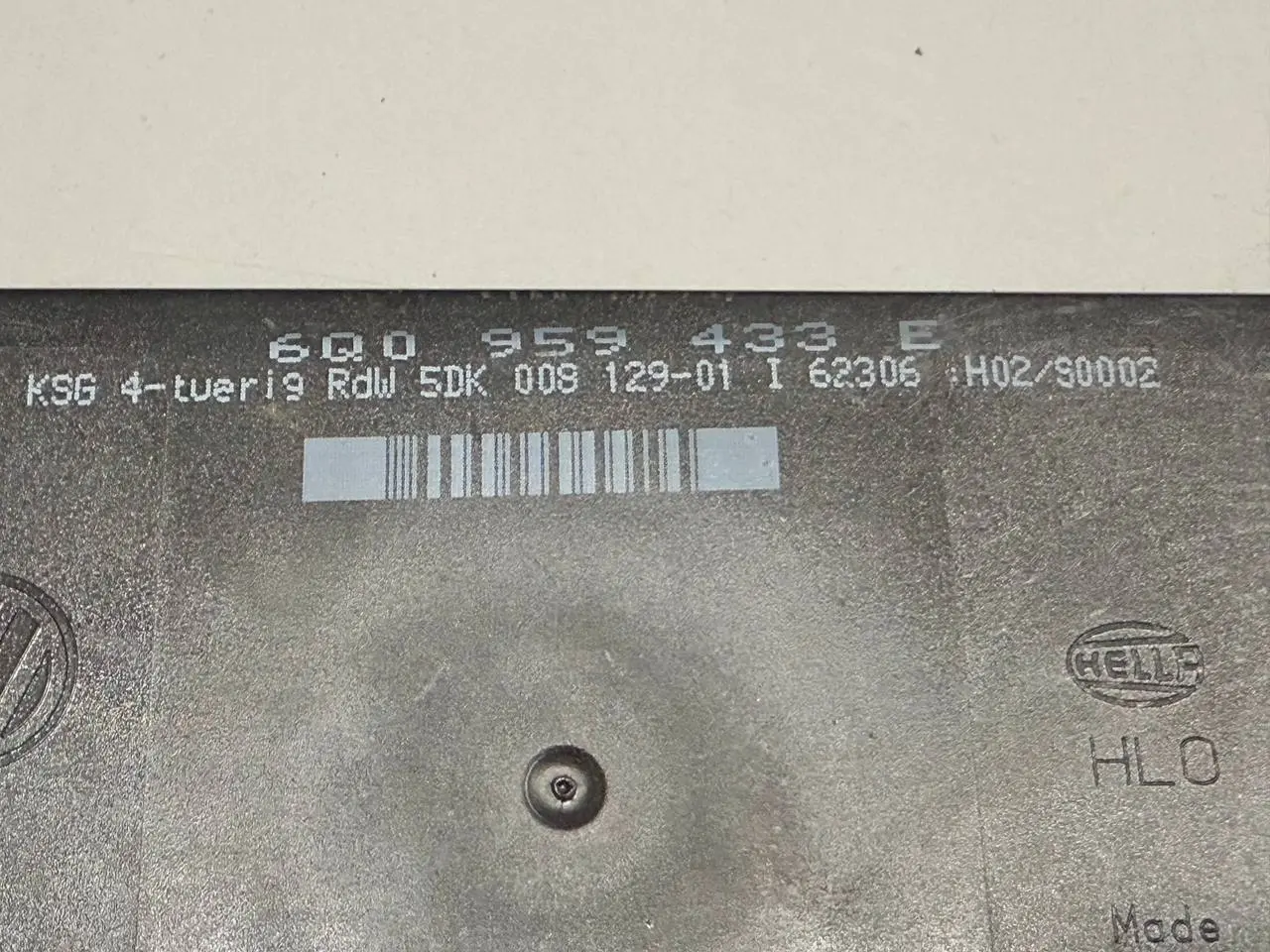 Komfortsteuergerät BCM Zentralverriegelung VW Polo 9N1 1,2L 2002 600959433